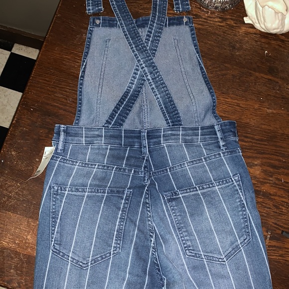 Skinny Striped Overalls • NWT - Picture 6 of 6